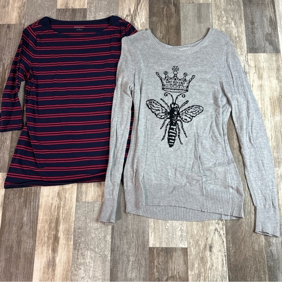 Merona Large Womens Long Sleeve, Lot of 2 - Picture 1 of 6
